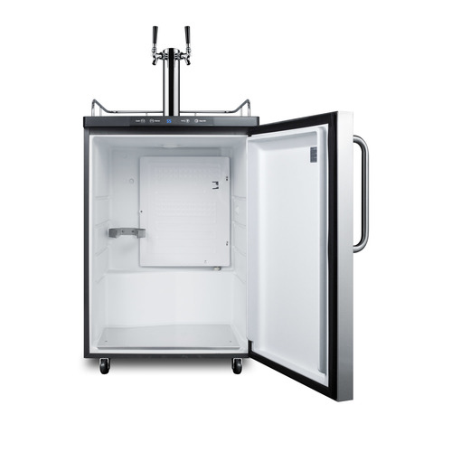SBC635M7SSTBTWIN Kegerator Open