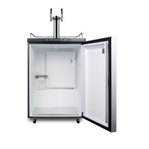 SBC635MBI7SSHHTWIN Kegerator Open