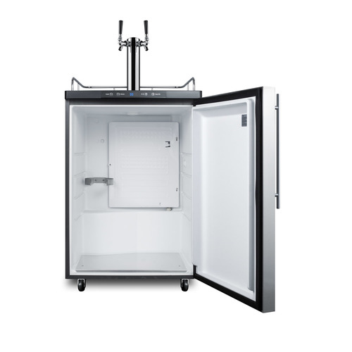 SBC635MBI7SSHVTWIN Kegerator Open