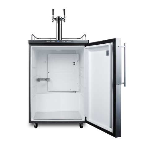 SBC635MBIFRTWIN Kegerator Open