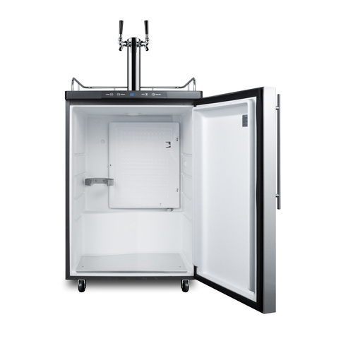 SBC635MBISSHVTWIN Kegerator Open