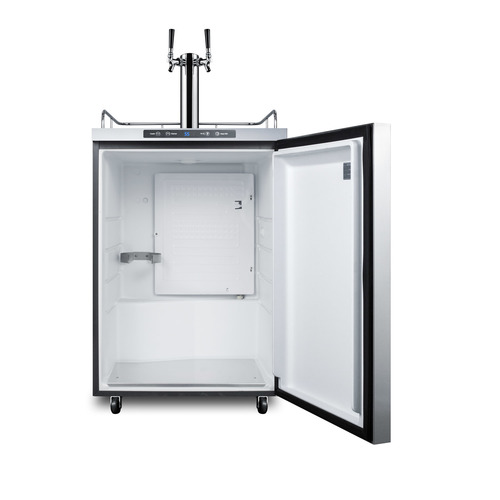 SBC635MOS7HHTWIN Kegerator Open