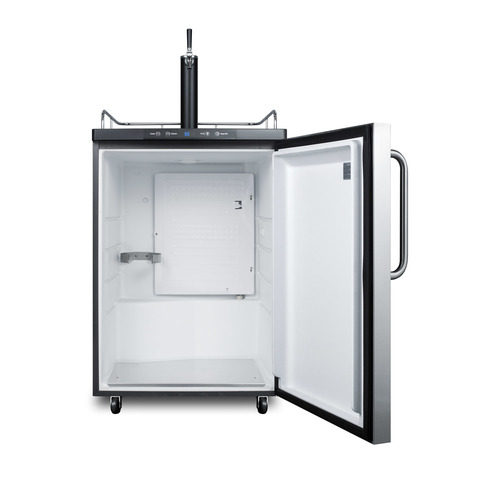 SBC635MSSTB Kegerator Open