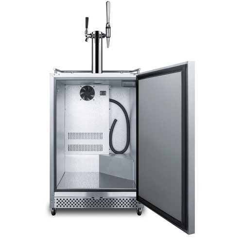 SBC695OSCMTWIN Kegerator Open