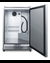 SBC695OSNK Kegerator Open