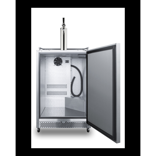 SBC695OSTL Kegerator Open
