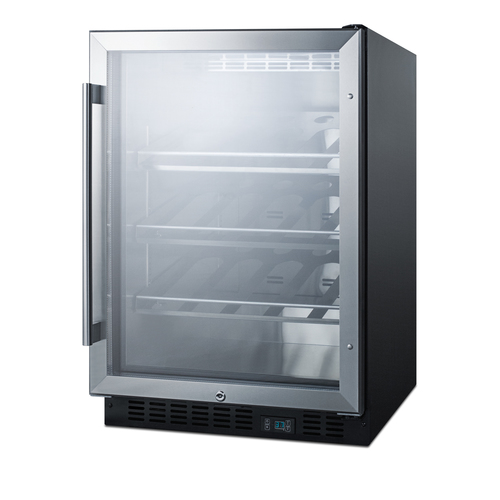 SCR610BLCH Wine Cellar Angle