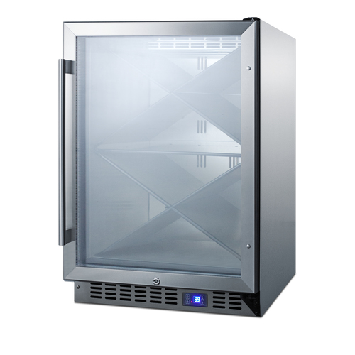 SCR610BLXCSS Wine Cellar Angle
