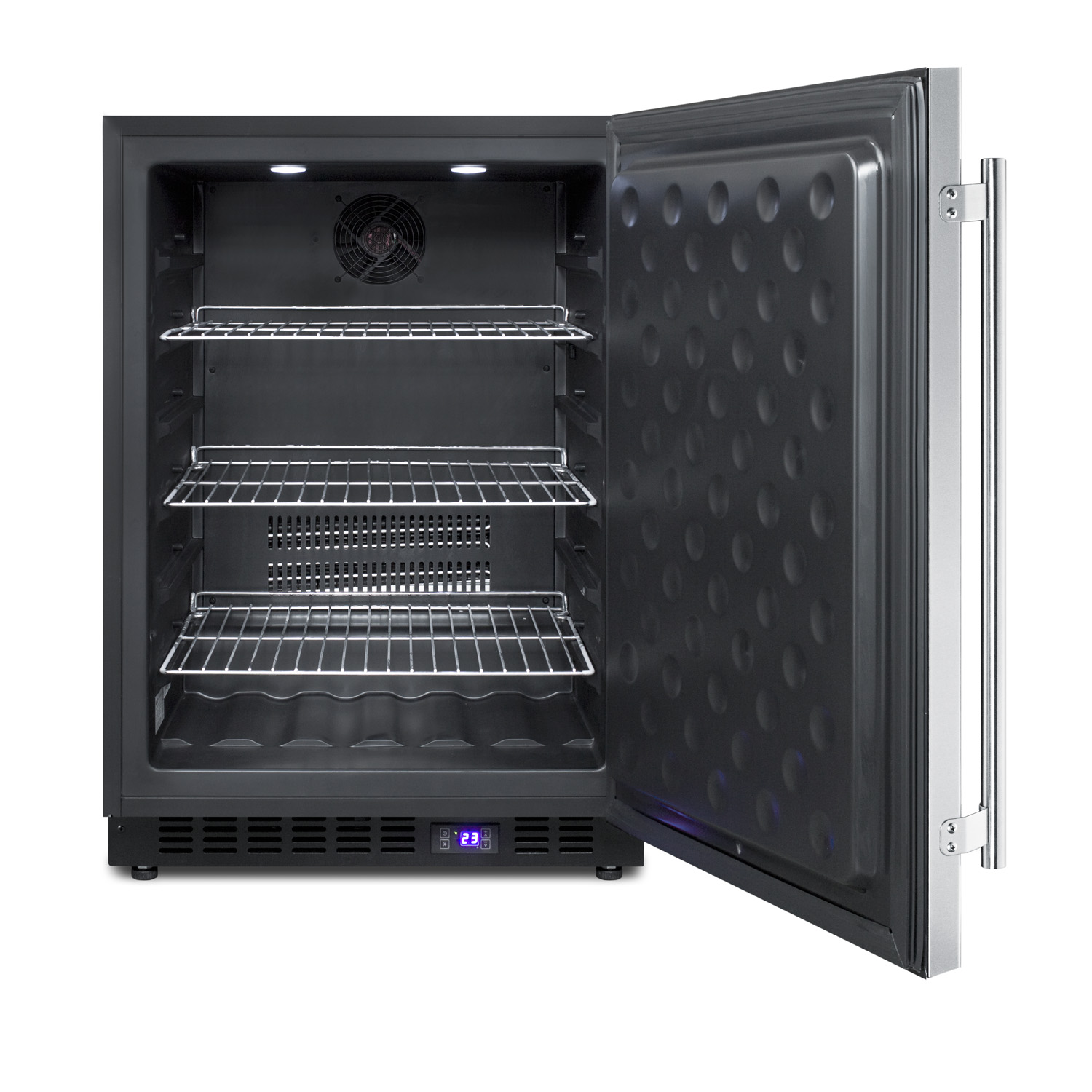 Summit 24" Freestanding/Built In Undercounter Counter Depth Compact Upright Freezer SPFF51OSCSS | Fridge.com