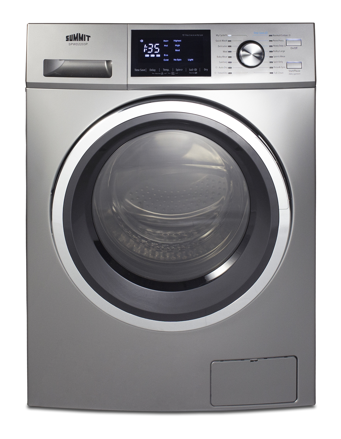 Summit 24" Wide 115V Washer/Dryer Combo