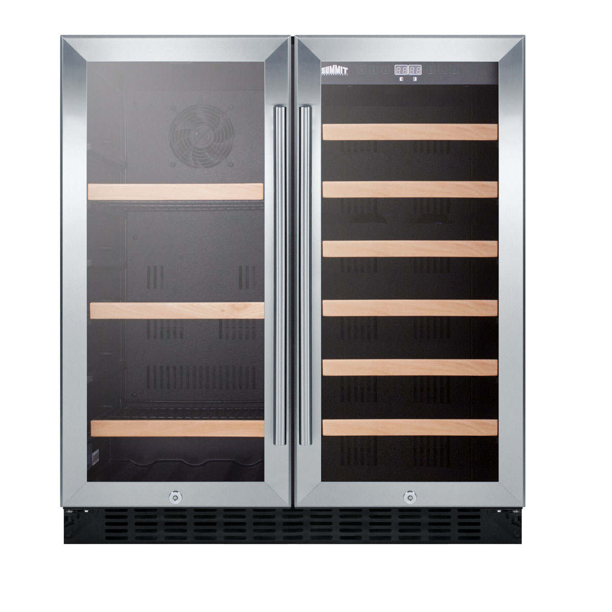 Dual zone design allows you to store craft beer and wine in elegant style
