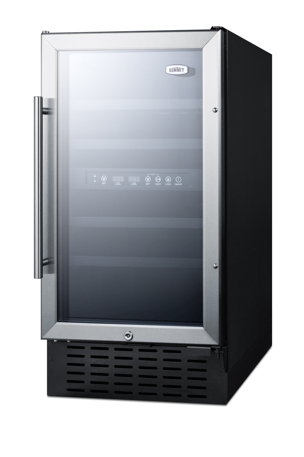 Two temperature zones for versatile storage in a uniquely slim 18