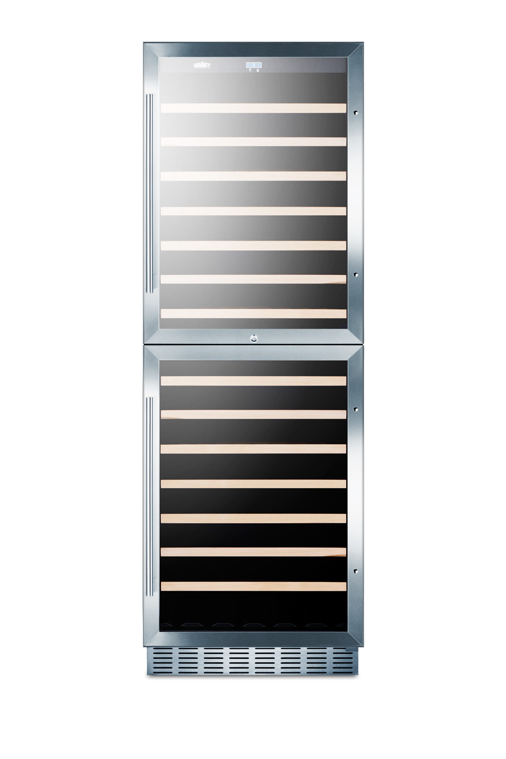 Dual zone design to store red and white wine under the right conditions