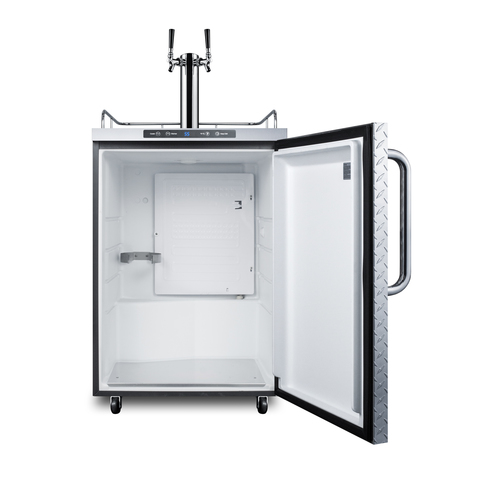 SBC635MOSDPLTWIN Kegerator Open