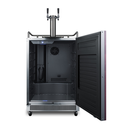 SBC677BIIFTWIN Kegerator Open