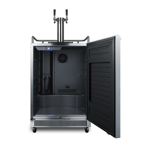 SBC677BITWIN Kegerator Open