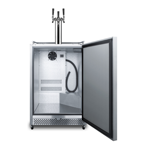 SBC695OSTRIPLE Kegerator Open