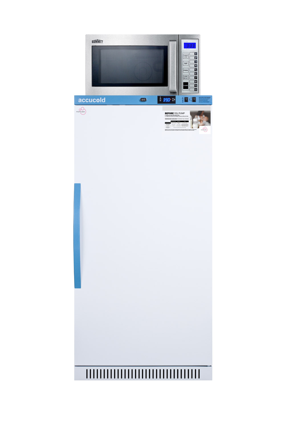 Summit 8 cu.ft. MOMCUBE Breast Milk Refrigerator/Microwave Combination _x000D_