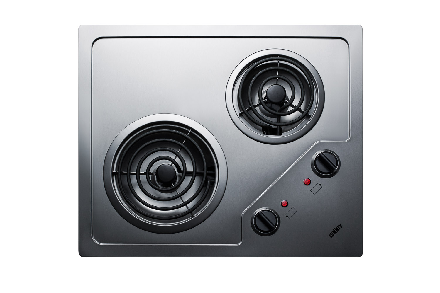 Summit 21" Wide 115V 2-Burner Coil Cooktop