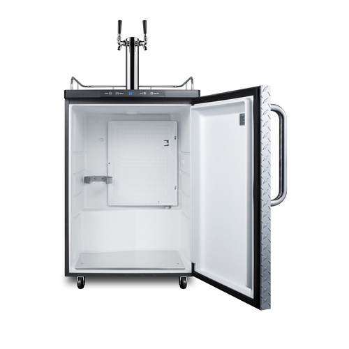 SBC635MDPLTWIN Kegerator Open