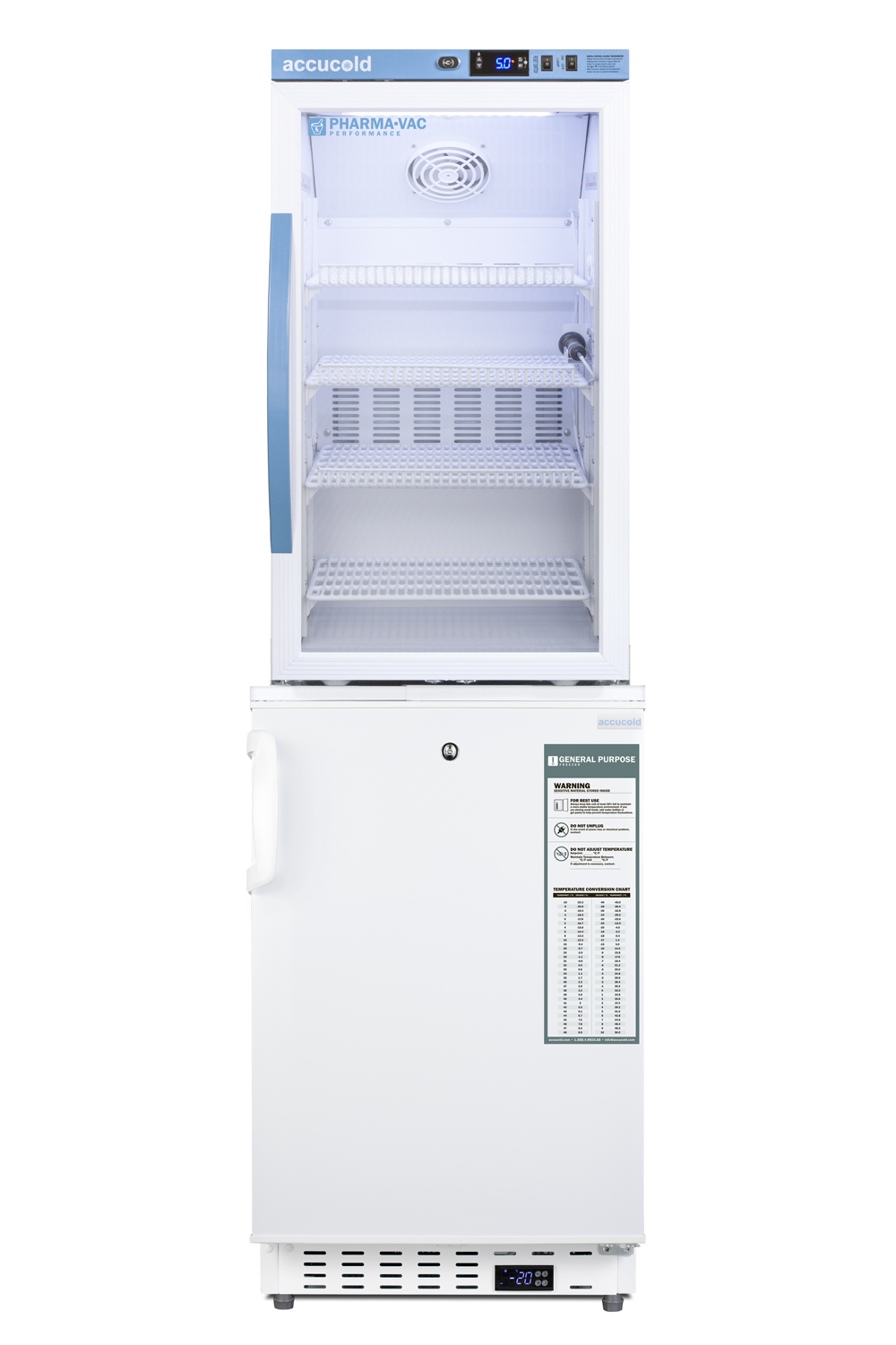 Summit 20" Wide Vaccine Refrigerator/Freezer Combination