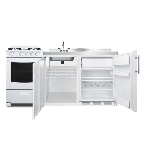 ACK72GASW Kitchenette Open