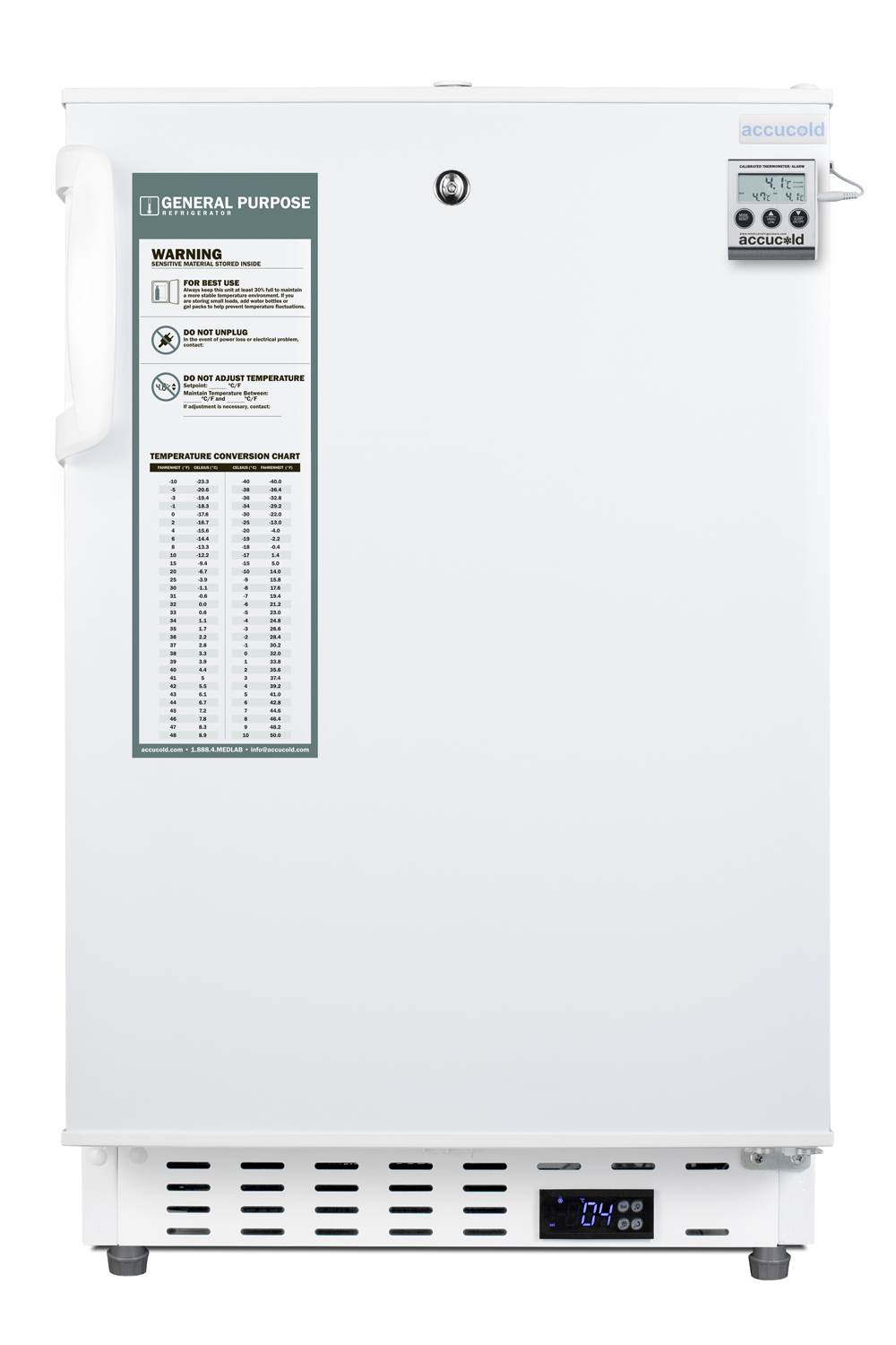 Summit 20" Wide Built-In Healthcare All-Refrigerator, ADA Compliant