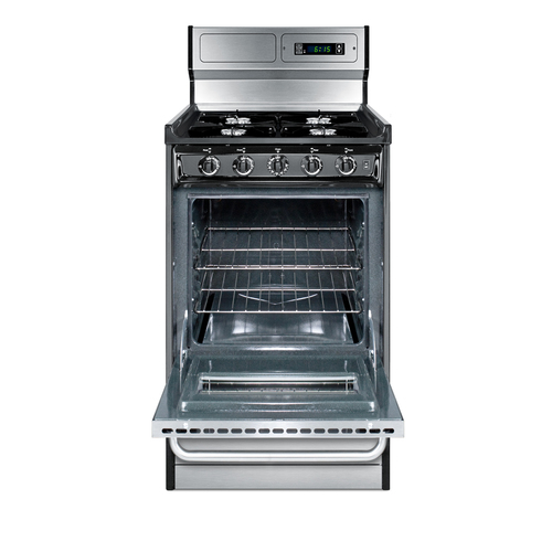 TNM1307BKW Gas Range Open
