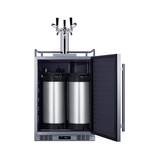 BC74OSCOMTRIPLE Kegerator Full