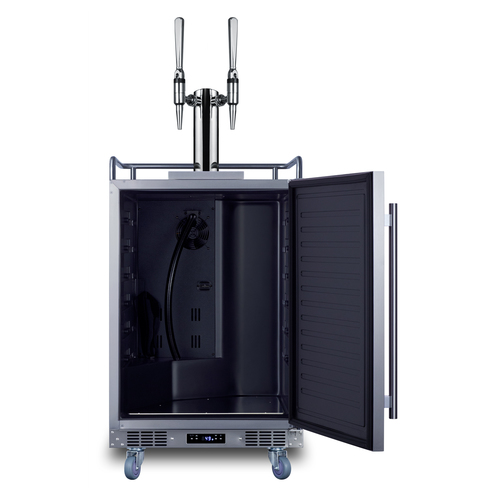 SBC682NCFTWIN Kegerator Open