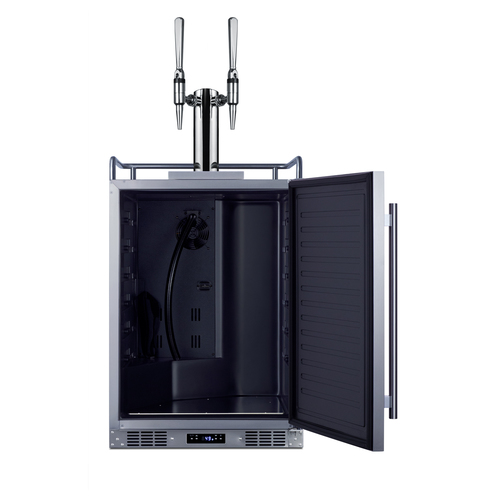 SBC682NCFTWIN Kegerator Open