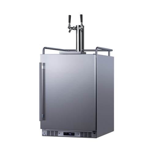 SBC682WKDTWIN Kegerator Angle