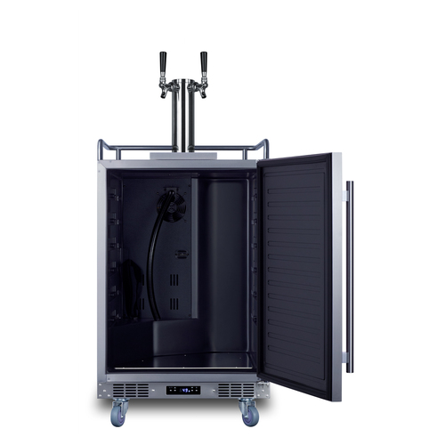 SBC682WKDTWIN Kegerator Open