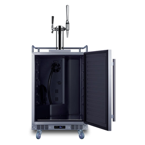 SBC682CMTWIN Kegerator Open