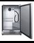 SBC696OSNK Kegerator Open
