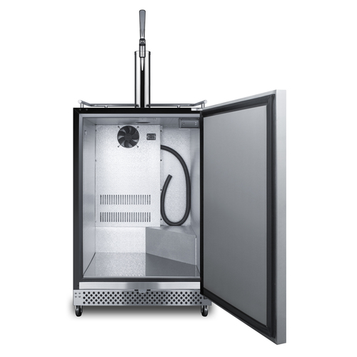 SBC696OSNCF Kegerator Open
