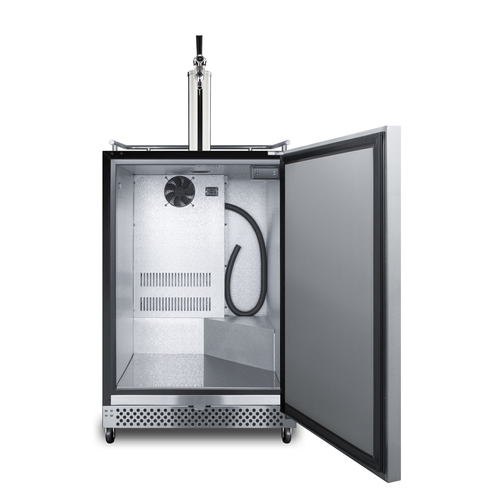 SBC696OSTL Kegerator Open