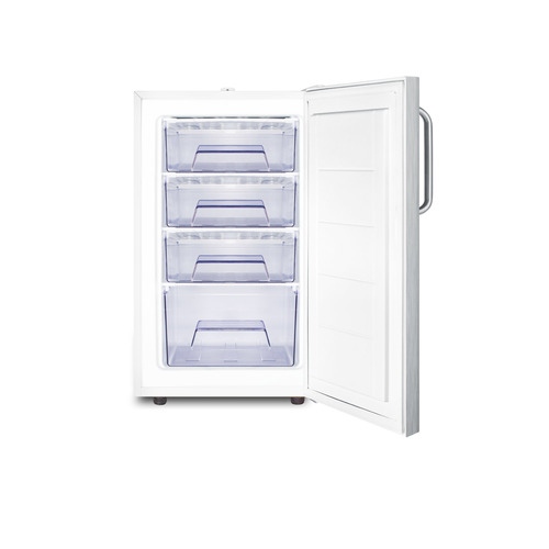 FS407LWSSTB Freezer Open