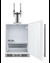 SBC58WHBIADANCFTWIN Kegerator Open