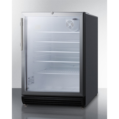 SCR600BGLMBL Refrigerator Angle