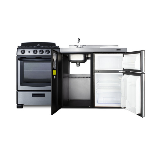 ACK63GASBSS Kitchenette Open