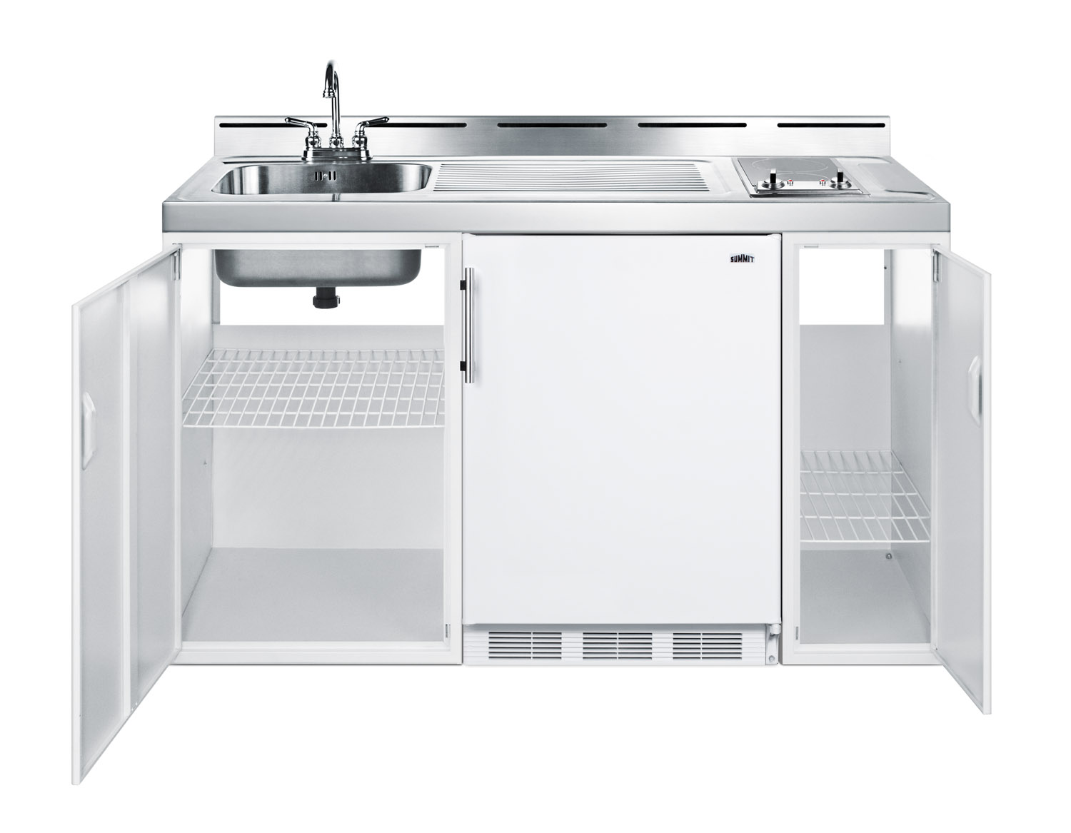 Summit Compact Kitchen C60ELGLASS | Fridge.com