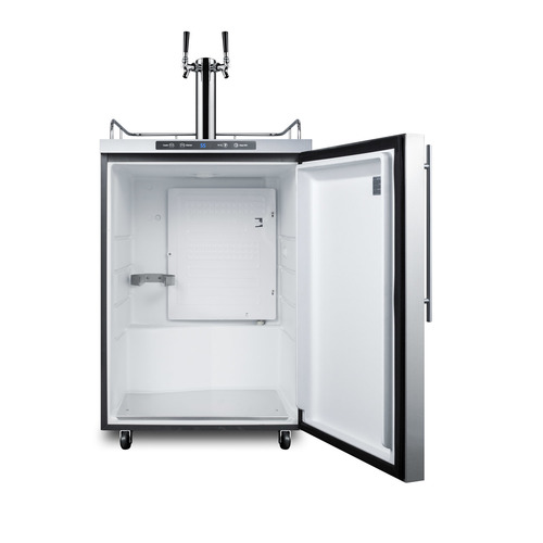SBC635MOS7HVTWIN Kegerator Open