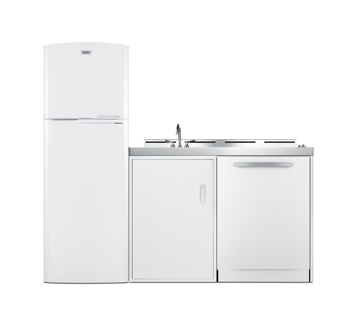 Summit 71" Wide All-In-One Kitchenette with Dishwasher