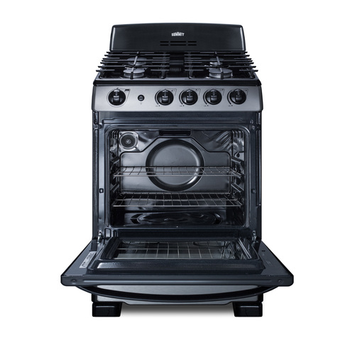 PRO247SS Gas Range Open
