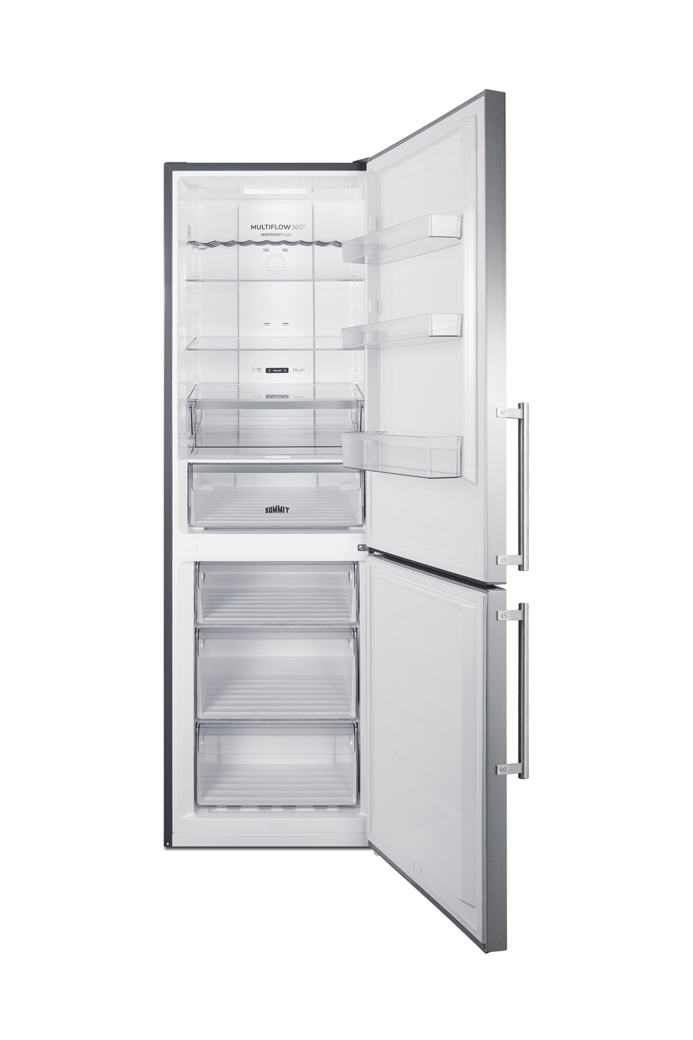 Summit 24 Inch Counter Depth Bottom Freezer Refrigerator FFBF249SS2 | Fridge.com