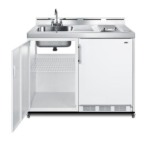 C48ELGLASSPUMPMB Kitchenette Open