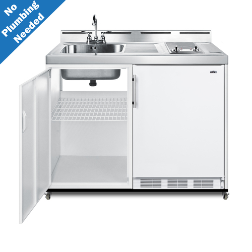 C48ELGLASSPUMPMB Kitchenette Open
