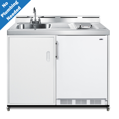C48ELGLASSPUMPMB Kitchenette Front