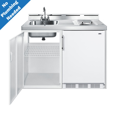 C48ELGLASSPUMP Kitchenette Open